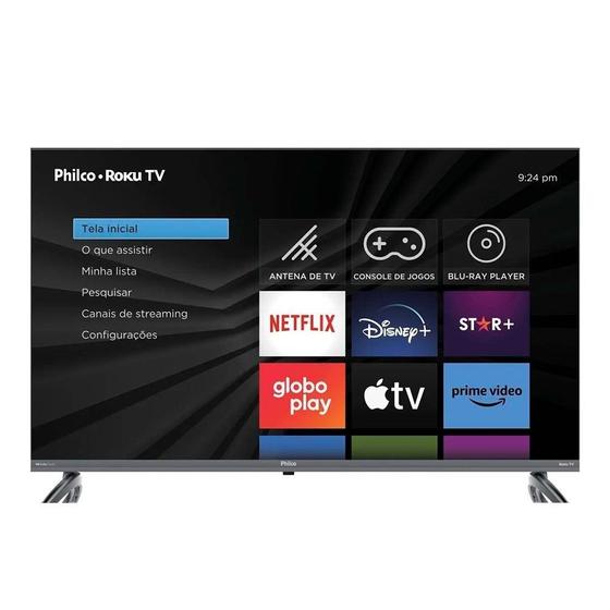 Smart TV LCD LED 40" Philco PTV40E3ERSGB Roku Full HD, Com Wi-Fi Com 3 HDMI e 2 USB Menor preço em Smart TV LCD LED 40" Philco PTV40E3ERSGB Roku Full HD, Com Wi-Fi Com 3 HDMI e 2 USB