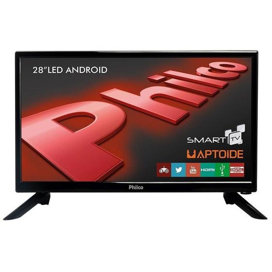 Imagem de Smart TV LED 28" Philco PH28N91DSGWA HD com Android, Wi-Fi, 2 USB e 2 HDMI