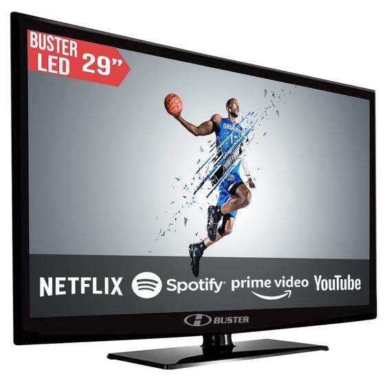 Imagem de Smart tv led 29" buster hd com android 2 hdmi 2 usb wifi bivolt hbtv-29