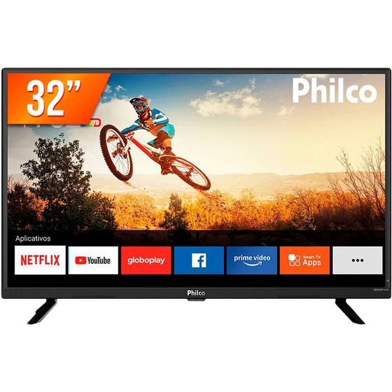 Smart TV LED 32" HD Philco PTV32G52S 2 HDMI 1 USB Wi-Fi com Netflix Imagem de Smart TV LED 32" HD Philco PTV32G52S 2 HDMI 1 USB Wi-Fi com Netflix