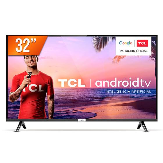 Imagem de Smart TV LED 32" HD TCL 32S6500S 2 HDMI 1 USB Android OS Wi-Fi 