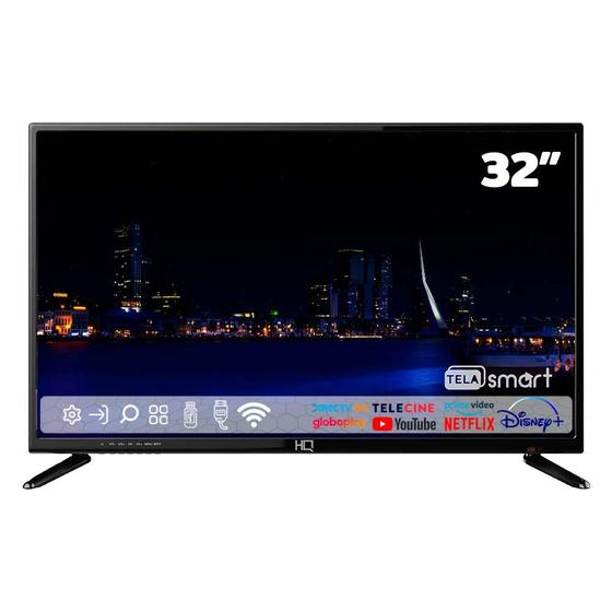 Imagem de Smart TV LED 32" HQ HD com Conversor Digital Externo 3 HDMI 2 USB WI-FI Android 11 Design Slim