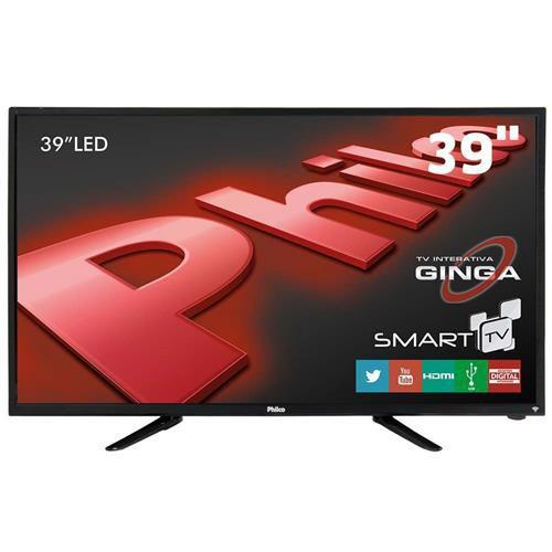 Imagem de Smart TV LED 39 HD Philco PH39N91DSGW com Conversor Digital, Tecnologia Ginga, Wi-Fi, Entradas HDMI e Entrada USB