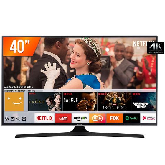 Imagem de Smart TV LED 40'' UHD 4K Samsung 40MU6100 3HDMI 2USB com Wifi e Conversor Digital Integrados