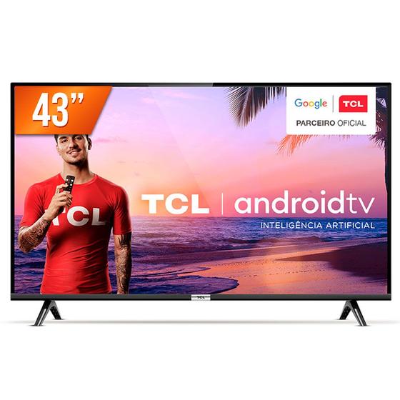 Imagem de Smart TV LED 43'' Full HD TCL 43S6500S Android OS 2 HDMI 1 USB Wi-Fi