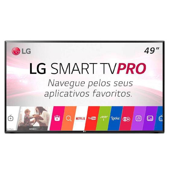 Smart TV LED 49 Polegadas LG 49LJ551C FULL HD 2 HDMI WIFI USB Sem Base ...