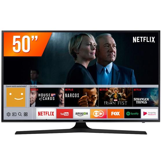 Imagem de Smart TV LED 50'' UHD 4k Samsung MU6100 3 HDMI 2 USB Wi-Fi Integrado Conversor Digital