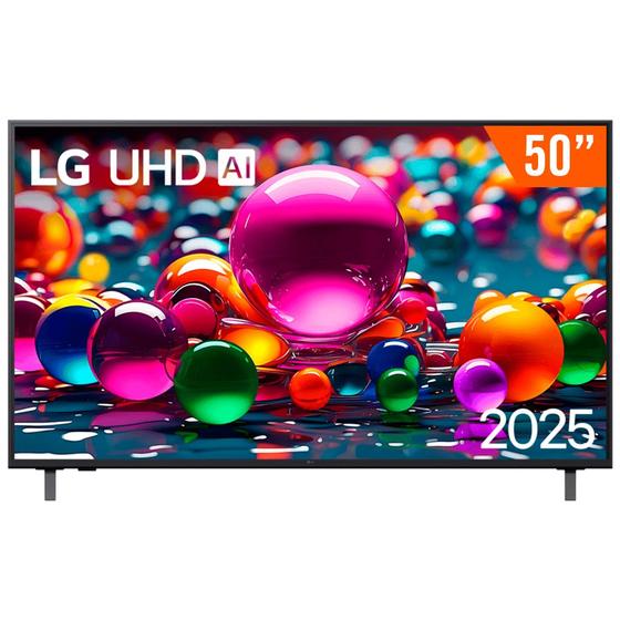 Smart TV LED 50" Ultra HD 4K LG 50UA8550PSA webOS 25 Bluetooth HDR10 3 HDMI 1 USB Wi-Fi Imagem de Smart TV LED 50" Ultra HD 4K LG 50UA8550PSA webOS 25 Bluetooth HDR10 3 HDMI 1 USB Wi-Fi