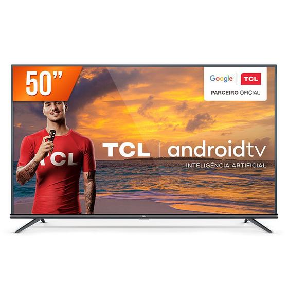 Imagem de Smart TV LED 50" Ultra HD 4K TCL 50P8M Android 3 HDMI 2 USB Wi-Fi