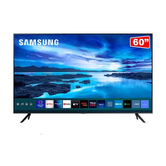 Smart TV LED 60" UHD 4K Samsung 60AU7700, WiFi, 3 HDMI, 1 USB, 60Hz