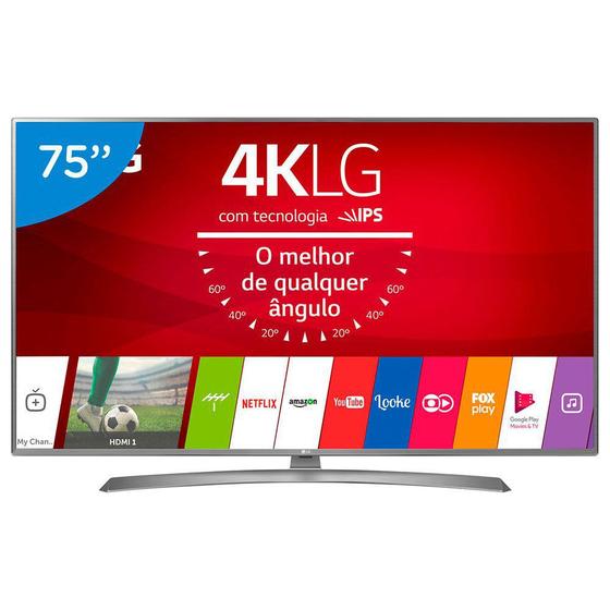 Imagem de Smart TV LED 75 Polegadas LG 75UJ6585 Ultra HD 4K Wifi com Conversor Digital