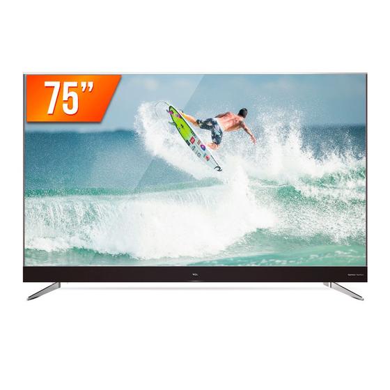 Imagem de Smart TV LED 75" Ultra HD 4k TCL 75C2US HDMI USB Android TV Wi-Fi Integrado Conversor Digital
