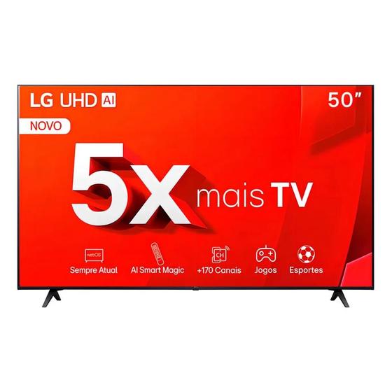 Smart TV LG 50 polegadas 4K UHD HDR Thinq AI Pro WiFi Bluetooth Alexa ...