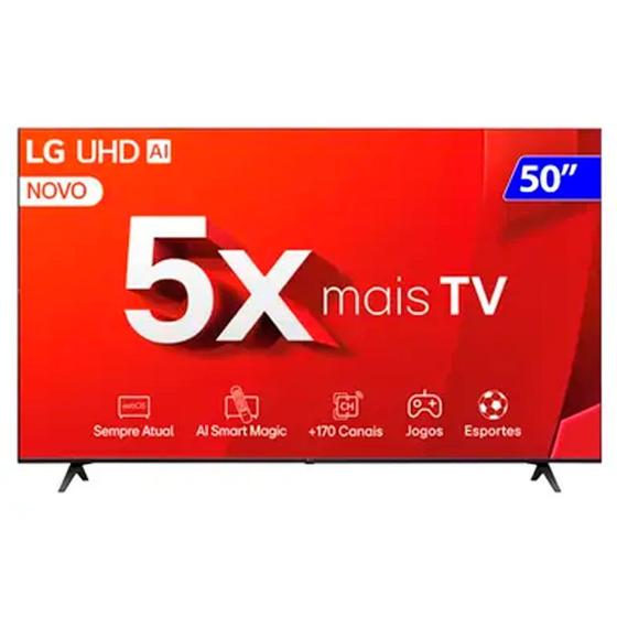 Imagem de Smart TV LG 50 Polegadas 4K WebOS Comando de Voz 50UT8050PSA