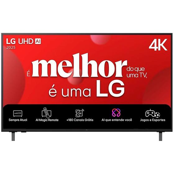 Smart Tv LG 65" 4K Ultra HD WebOS 25 AI Magic Alexa 65UA7500 Imagem de Smart Tv LG 65" 4K Ultra HD WebOS 25 AI Magic Alexa 65UA7500