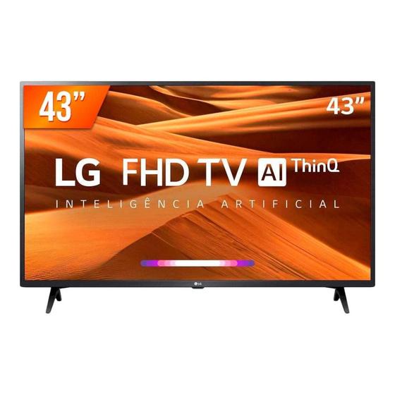 Smart TV LG LED 43 FHD HDMI USB Bluetooth Wi-Fi ThinQ AI 43LM631C0SB.BWZ Imagem de Smart TV LG LED 43 FHD HDMI USB Bluetooth Wi-Fi ThinQ AI 43LM631C0SB.BWZ