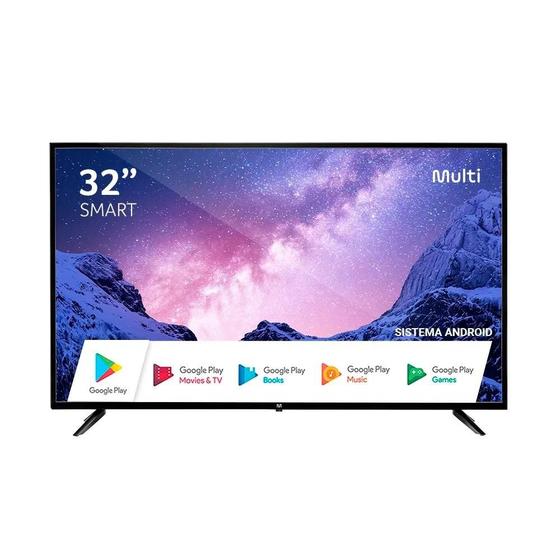 Imagem de Smart TV Multi 32 Polegadas HD, HDMI, USB, Wifi e Android Integrado, Google Assistente - TL042