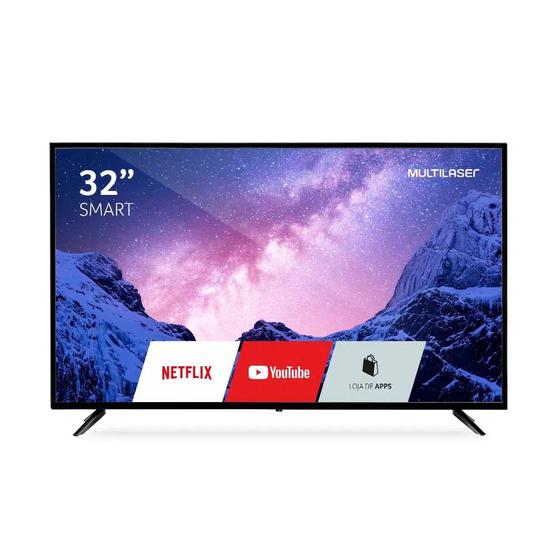 Smart TV Multilaser 32 HD Wi-Fi USB TL026 Menor preço em Smart TV Multilaser 32 HD Wi-Fi USB TL026