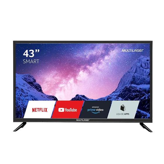 Smart TV Multilaser 43 LED Full HD HDMI USB Com Conversor Digital TL024 Menor preço em Smart TV Multilaser 43 LED Full HD HDMI USB Com Conversor Digital TL024