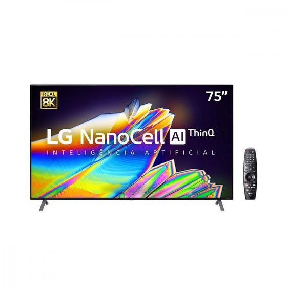 Imagem de Smart TV Nanocell 75  75NANO95SNA UHD 8K Blueooth HDR Painel IPS Thinq AI Google Assistente Alexa IOT LG