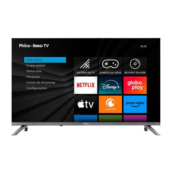 Smart Tv Philco 32" HD LED ROKU TV Alexa P32CRB Bivolt