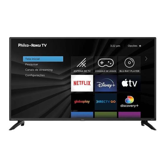 Smart TV Philco 40" D-LED FHD PTV40G65RCH Bivolt Menor preço em Smart TV Philco 40" D-LED FHD PTV40G65RCH Bivolt
