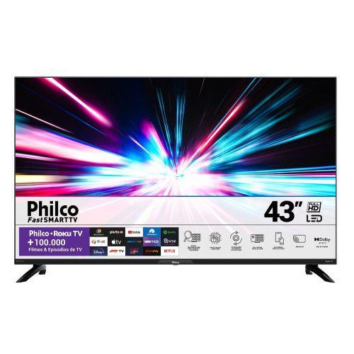 Imagem de Smart TV Philco 43 Polegadas PTV43G7ER2CPBLF Full HD LED Dolby Audio Roku TV