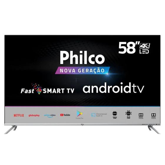 Imagem de Smart TV Philco 58" PTV58GAGSKSBL 4K LED 3 Hdmi  2 Usb - Bivolt