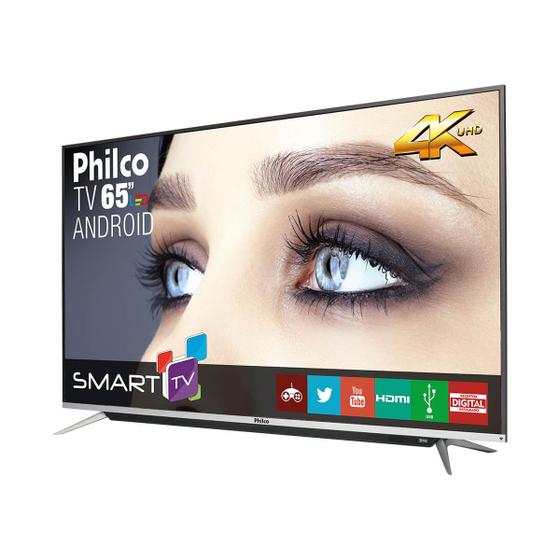 Imagem de Smart TV Philco 65'' PH65G60DSGWAG 4K Android