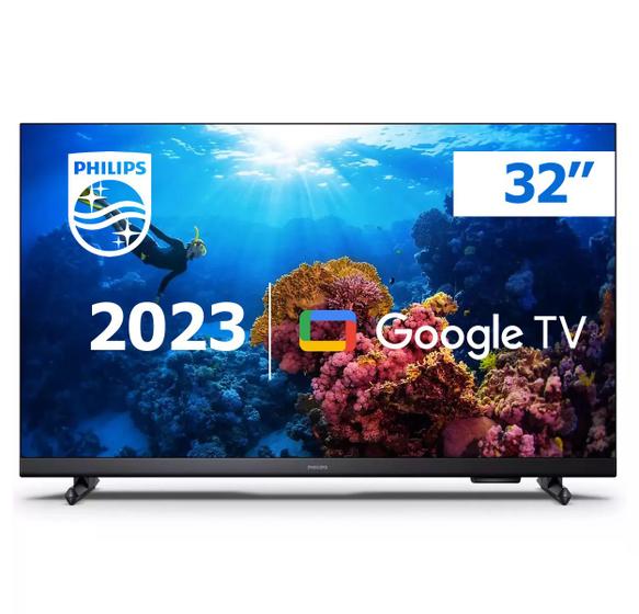 Imagem de Smart TV Philips 32 Google TV HD Comando de Voz, HDR10, WiFi 5G, Bluetooth, 3 hdmi - 32PHG6918/78