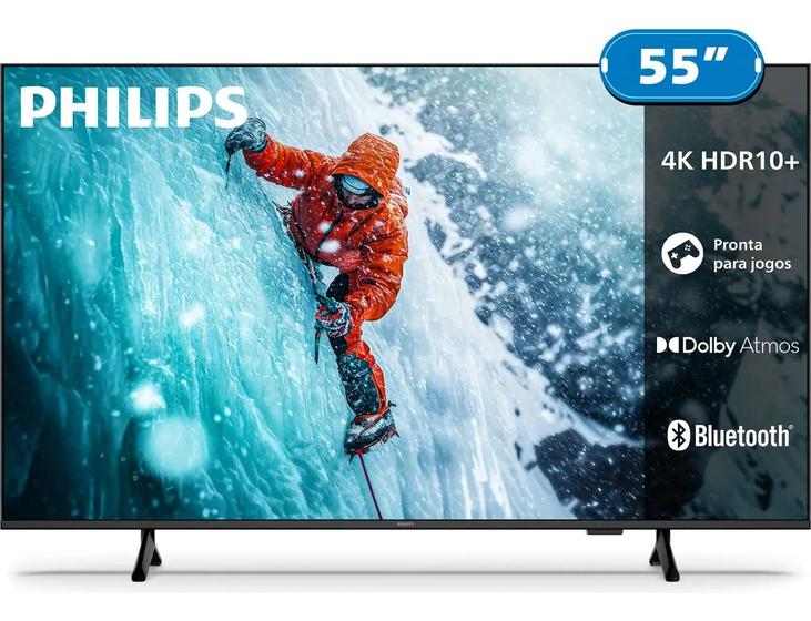 Smart tv philips 55" 4k mod pug7300/78 bivolt