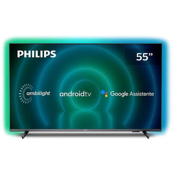 Smart TV Philips 55 Polegadas HD 4K, 4 HDMI, 2 USB, Bluetooth, Wi-Fi ...