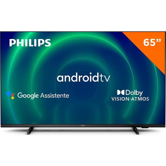 Imagem de Smart TV Philips 65” 4K UHD, LED, 65PUG7406/78, Wi-Fi Integrado