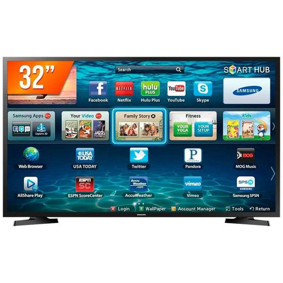 Imagem de Smart TV Samsung 32" Internet Wi-Fi HD 1366x768 HDMI USB LH32BENELGA/ZD