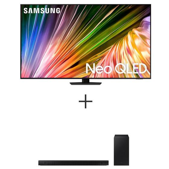 Imagem de Smart TV Samsung AI TV Big 75" Polegadas Neo QLED 4K 2024 75QN85D + Soundbar Samsung HWB555, 2.1 Canais