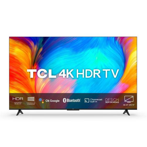 Smart TV TCL 50 Polegadas LED 4K UHD, Google TV, 3 HDMI, 1 USB, WiFi, Bluetooth, HDR, Google