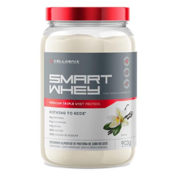 Imagem de Smart Whey Triple Whey Protein Zero Lactose 903G - Cellgenix