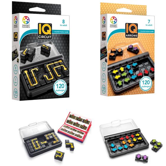 Imagem de SmartGames IQ Circuit e IQ Arrows - Pacote com 240 Desafios