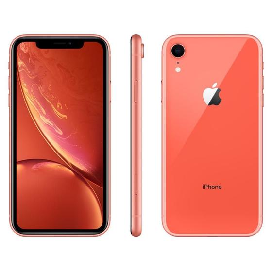 Imagem de Smartphone Apple iPhone XR 256GB 3GB RAM 12MP Tela 6.1 Coral