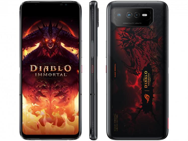Celular Smartphone Asus Rog Phone 6 Diablo 90ai00b9 512gb Preto - Dual Chip