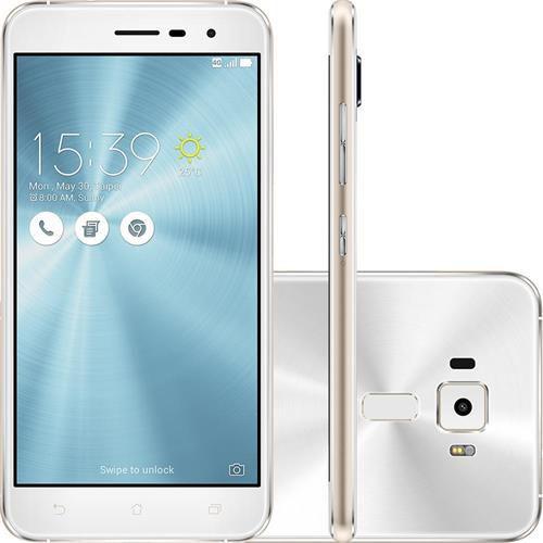 Imagem de Smartphone Asus Zenfone 3 Daul Chip Android 6.0 Tela 5.2" Snapdragon 16GB 4G Câmera 16MP, Branco - ZE520KL-1B091BR