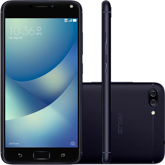 Imagem de Smartphone ASUS ZenFone 4 Max 16GB Dual Chip 4G 5,5'' Câmera 13MP + 5MP Frontal 8MP Android 7 Preto