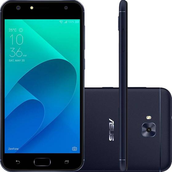 Imagem de Smartphone ASUS ZenFone 4 Selfie 32GB 5,5" Câmera 16MP Câmera Frontal Dual 20MP + 8MP 7.0 Preto