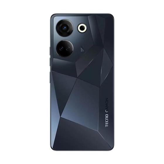 Imagem de Smartphone Camon 20 Tecno Preto Android 13 HiOS Display 6,67 FHD+ 256gb 8gb Camera Tripla