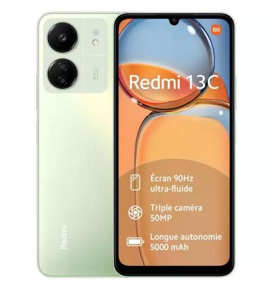 Celular Smartphone Xiaomi Redmi 13c 256gb Verde - Dual Chip