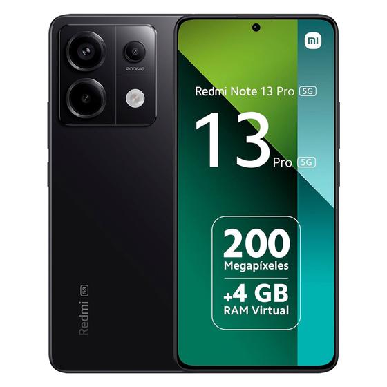 Xiaomi Redmi Note 13 Pro 5g 256gb Preto - Dual Chip Xiaomi Redmi Note 13 Pro 5g 256gb Preto - Dual Chip