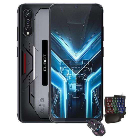 Imagem de Smartphone Cubot X70 Black 256GB/12GB RAM Dual Sim - Gamer KIT Teclado e Mouse