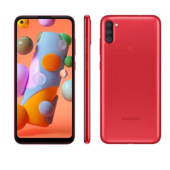 Imagem de Smartphone Galaxy A11, 64GB, Tela 6.4", Câmera Traseira 13MP, Vermelho  SAMSUNG