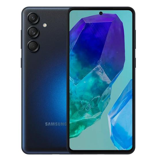 Smartphone Galaxy M55 5G, 256GB, Tela 6.7", Câmeras 50MP+8MP+2Mp, Azul Escuro, SM-M556BZKMZTO, SAMSUNG SAMSUNG Menor preço em Smartphone Galaxy M55 5G, 256GB, Tela 6.7", Câmeras 50MP+8MP+2Mp, Azul Escuro, SM-M556BZKMZTO, SAMSUNG SAMSUNG