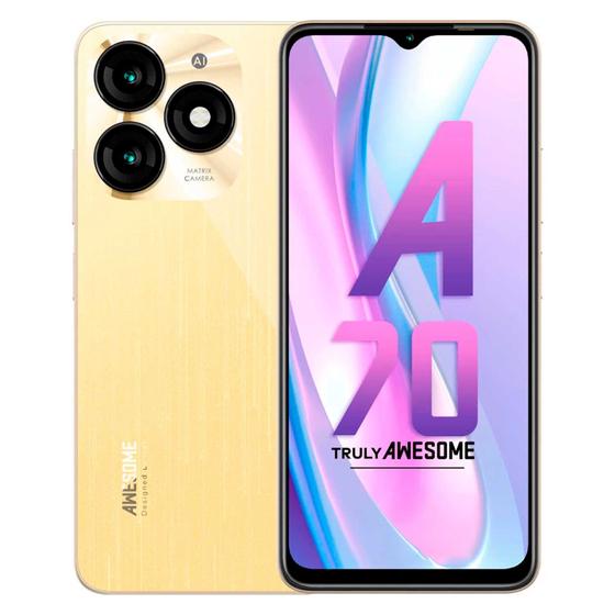 Itel A70 256gb Dourado - Dual Chip Itel A70 256gb Dourado - Dual Chip